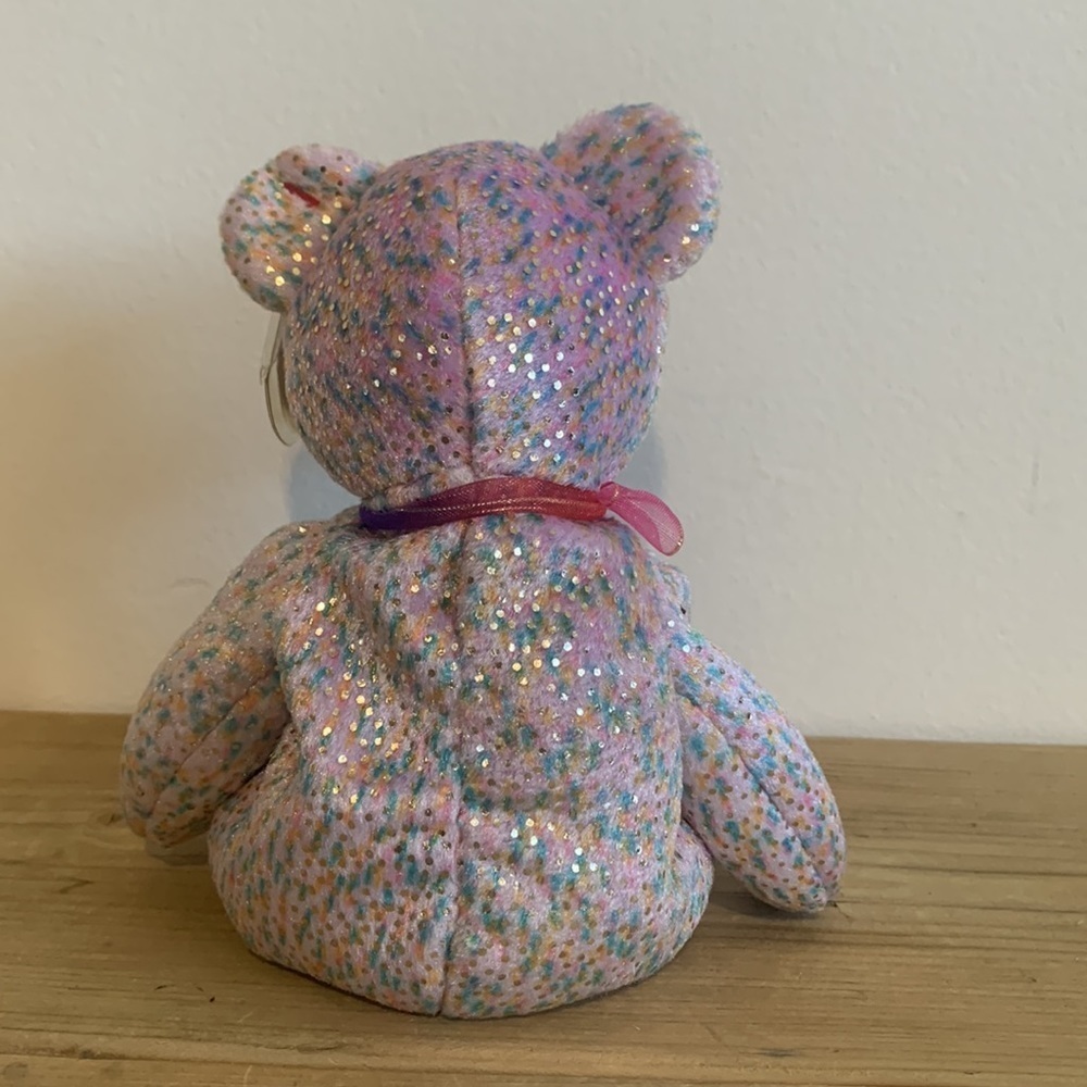 Retired NWT 2001 Signature Bear Beanie Baby TY Inside In A Plastic Case Plush - Picture 5 of 7